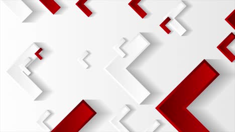 red and grey tech abstract motion background with arrows