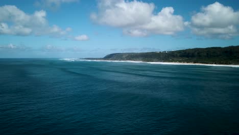 Winter-Swell---Big-Waves-on-North-Shore-Oahu-During-Surf-Season,-Aerial