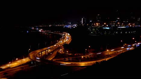 Timelapse-De-La-Costa-Del-Distrito-De-Miraflores-De-Lima,-Perú