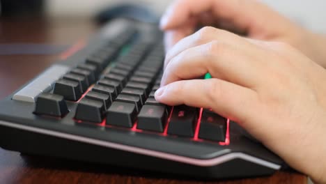 typing on computer keyboard hand of software programmer it support. typing on computer keyboard, hand of software programmer, it support. video