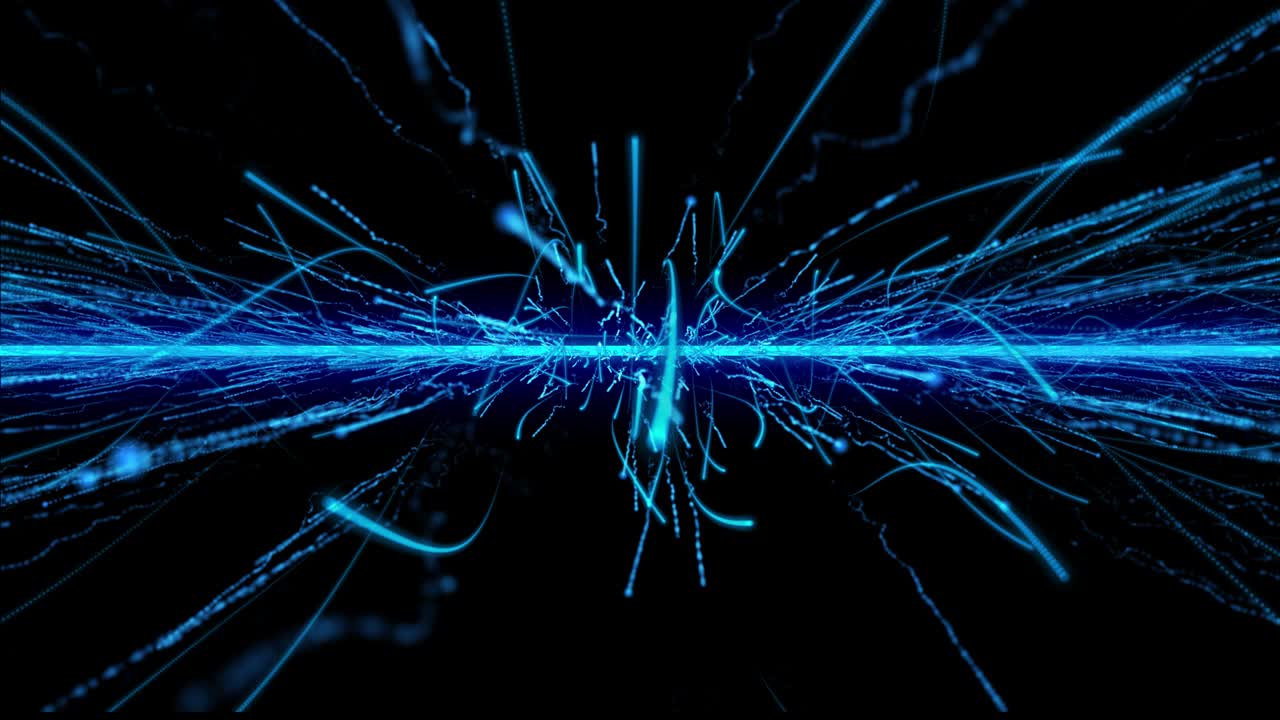 línea de rayas fluyentes movimiento de onda azul