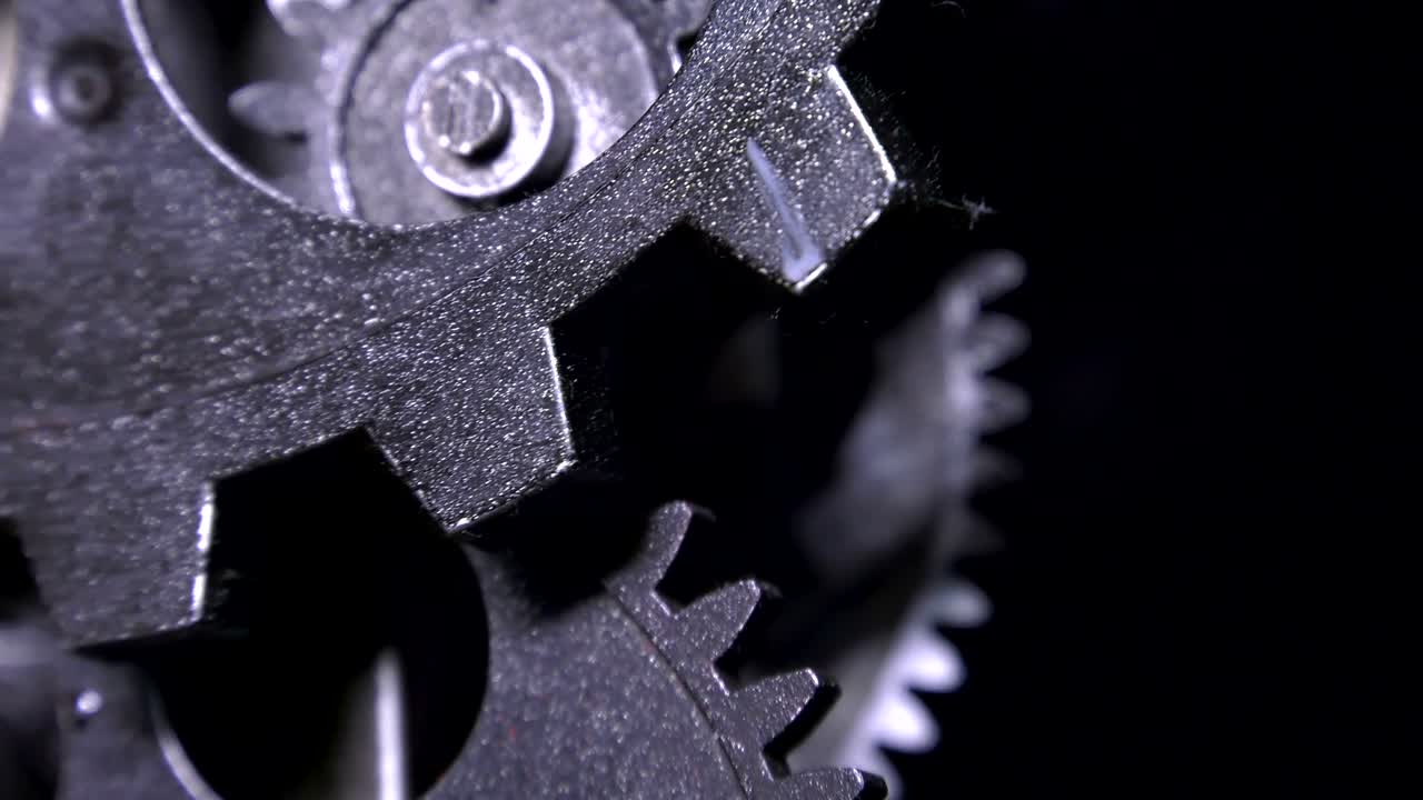 추상적인 그런지 더럽고 녹은 시계 기어 산업 및 비즈니스 개념