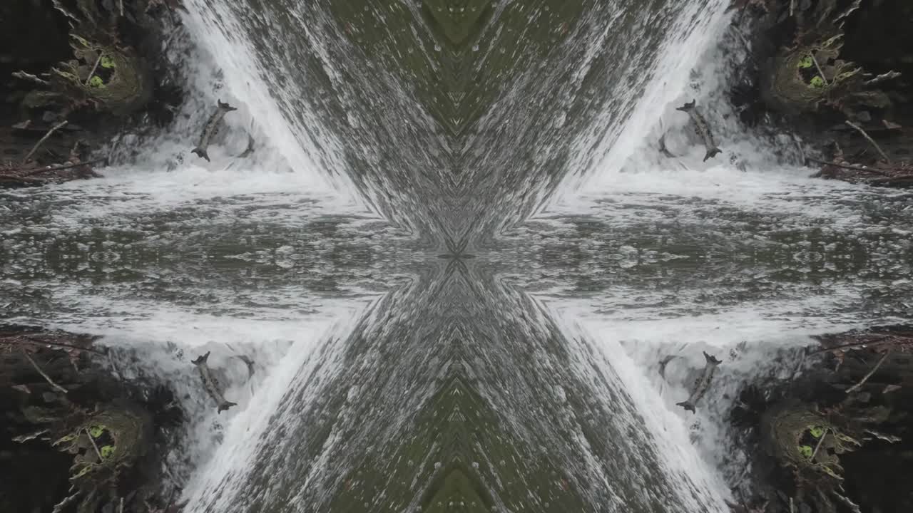 caleidoscopio de tomas de la naturaleza, wissahickon creek