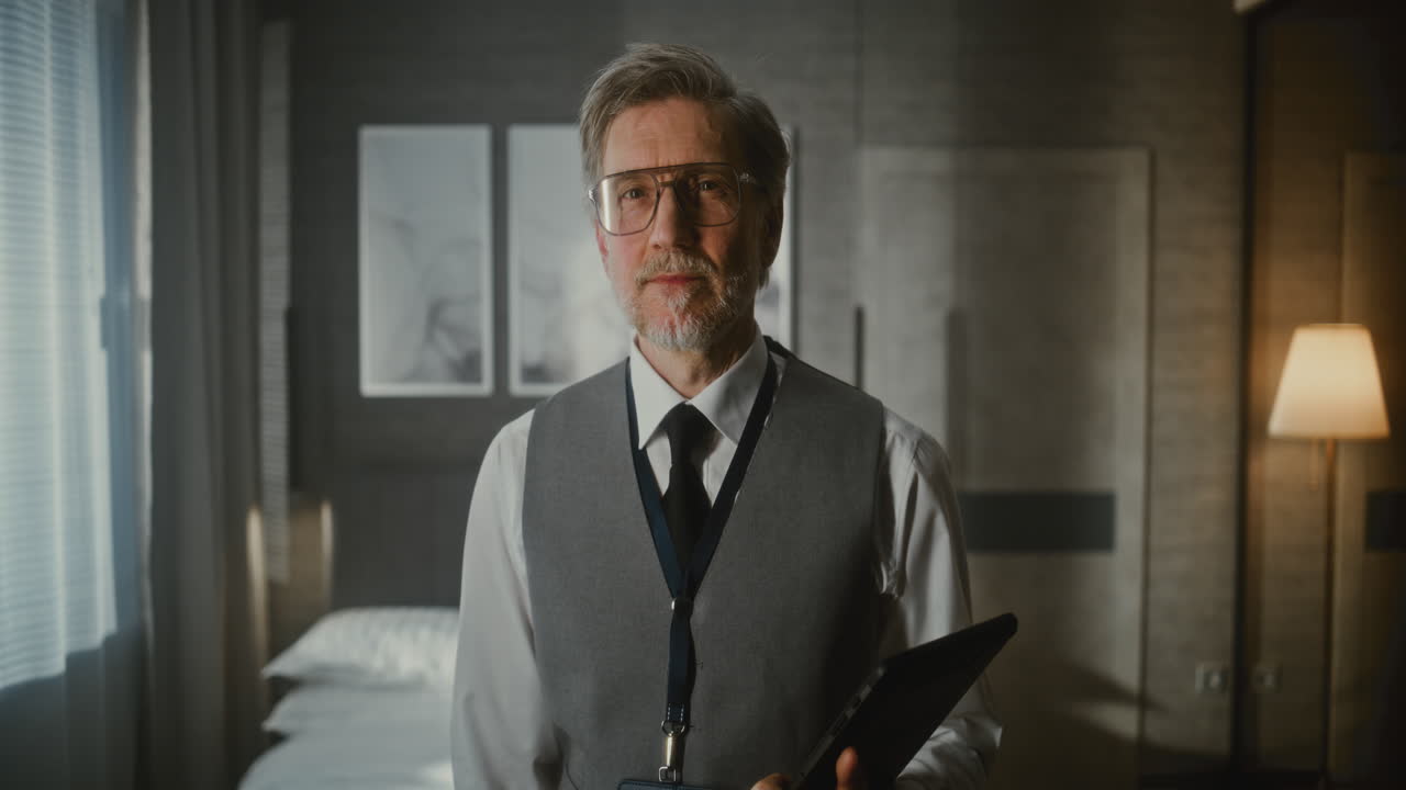 Portrait of a Man in a Hospital Room