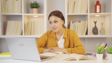 Female-student-Video-Calling-about-lessons.