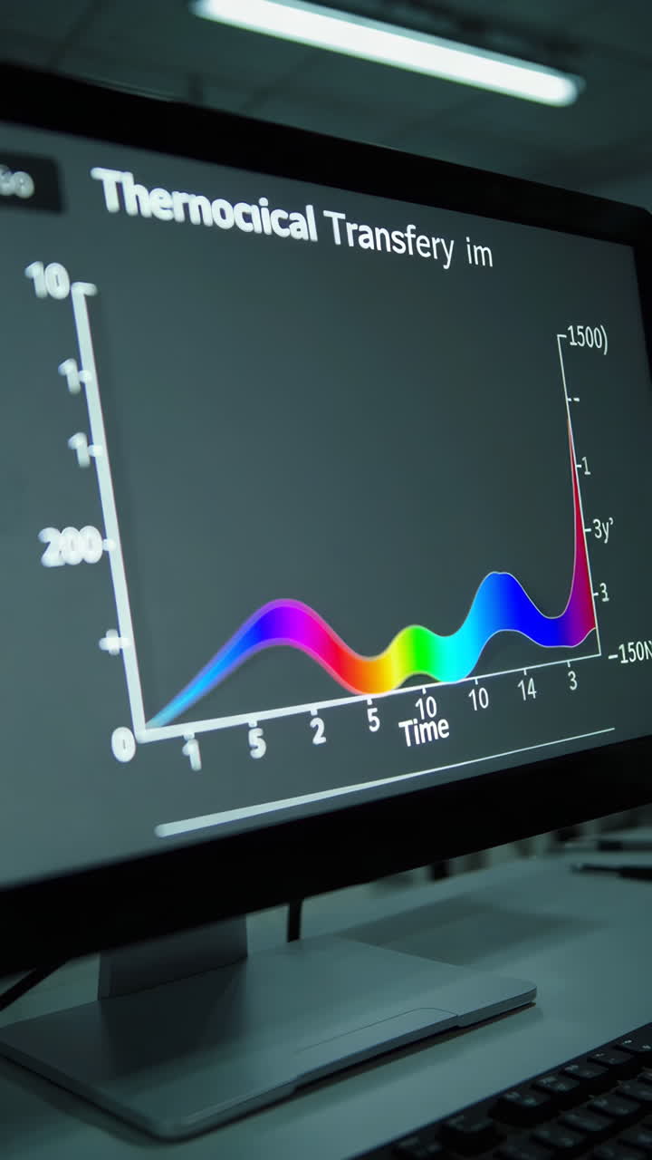 Computer Screen Showing a Thermo-Chemical Transfer Graph