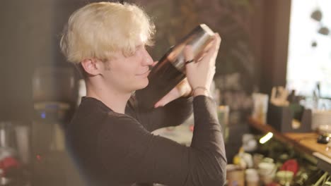 bartender preparing a cocktail