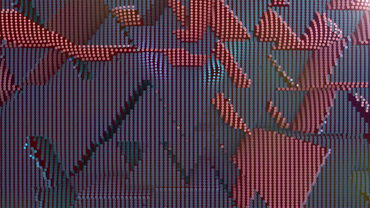 fondo multicolor animado de partículas redondas