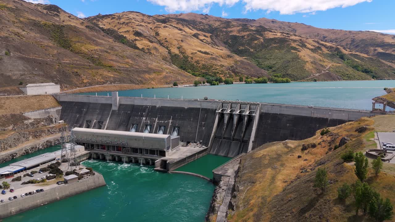 nueva zelanda hidroeléctrica presa de clyde construida en el río clutha