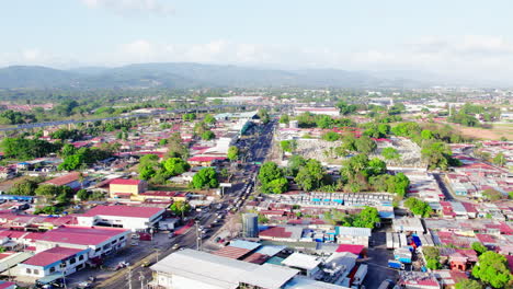 Panama-City-from-Juan-Diaz-neighborhood,-Pedregal-Subway-Station