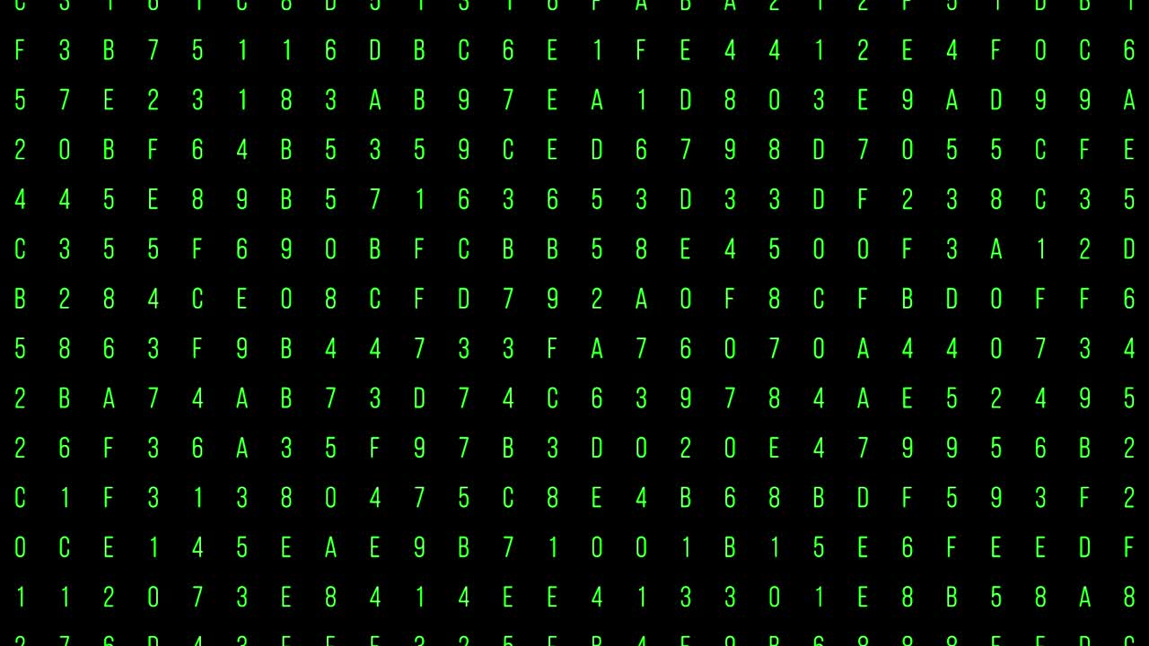 green screen numbers and letters digital code flow, computer generated seamless loop abstract motion background, hacker and new technology, network  connection