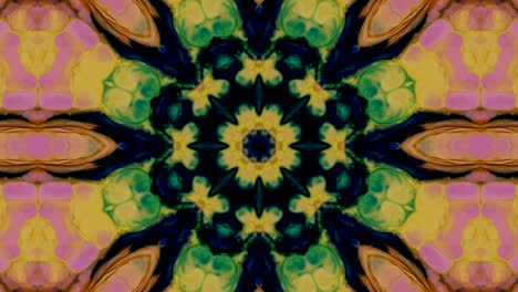 patrón de color explosión decorativa movimiento de fondo caleidoscopio