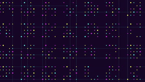 pequeños puntos y líneas conectados en el espacio oscuro 1