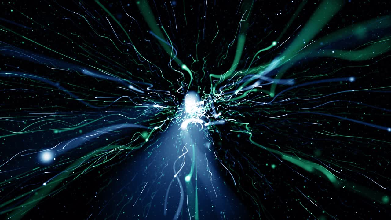 partículas de polvo abstracto luz bokeh títulos de movimiento bucle de fondo cinematográfico