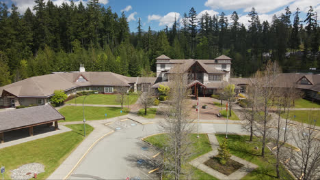 north island college buildings in port alberni, vancouver island, canada