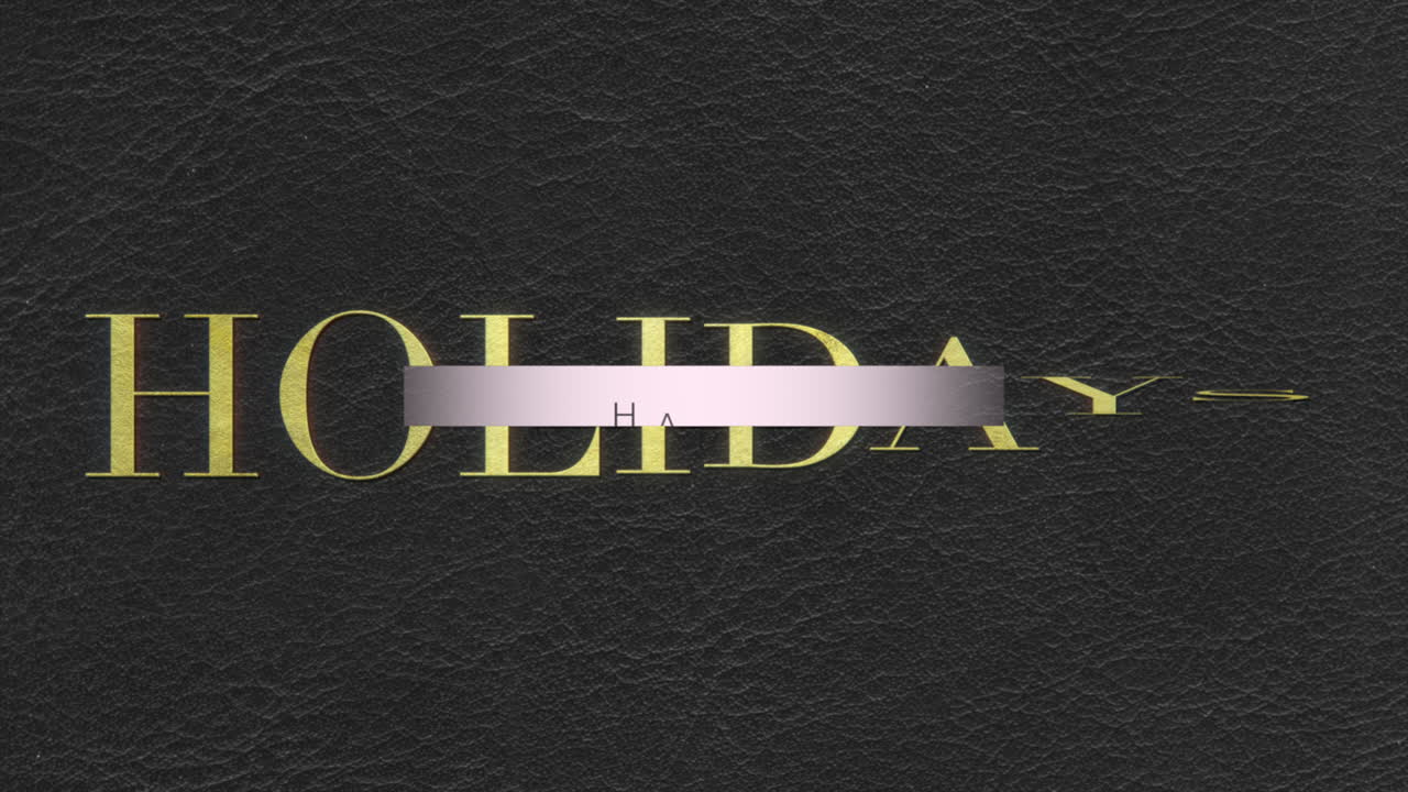 felices fiestas en textura negra moderna