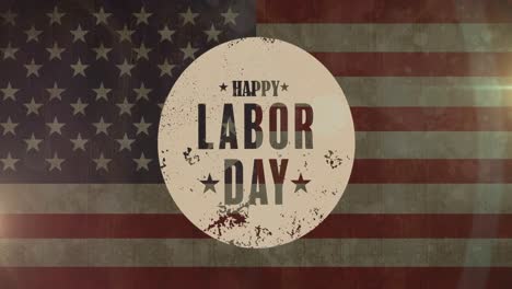 Animation-of-labor-day-text-over-flag-of-united-states-of-america