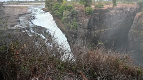 Victoria-Falls-waterfalls-and-canyon,-Zimbabwe,-Africa