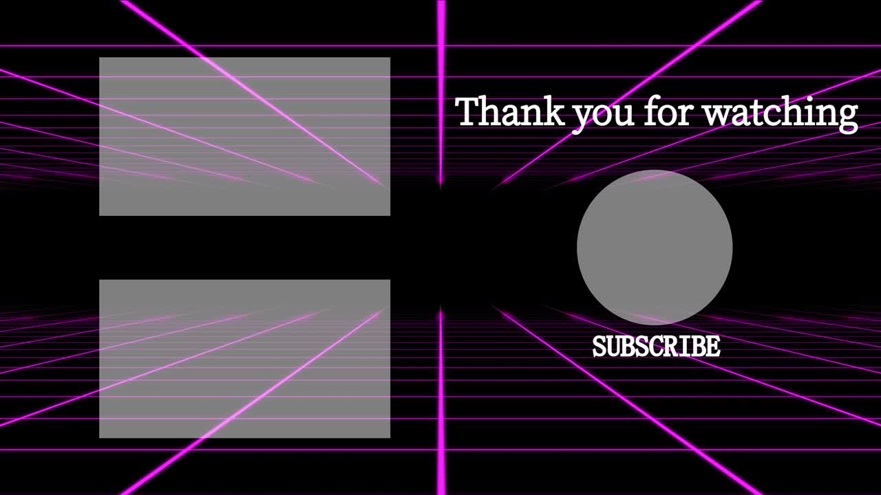 그리드 이동 엔드 카드 엔딩 스크린 모션 그래픽