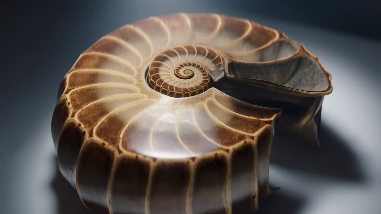 Close-up of a Nautilus Shell