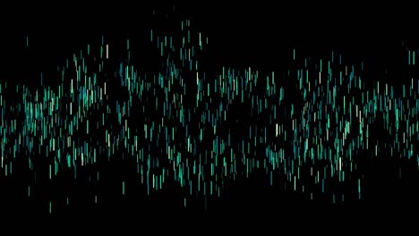 abstract green lines wave pattern on vertical.particles line background