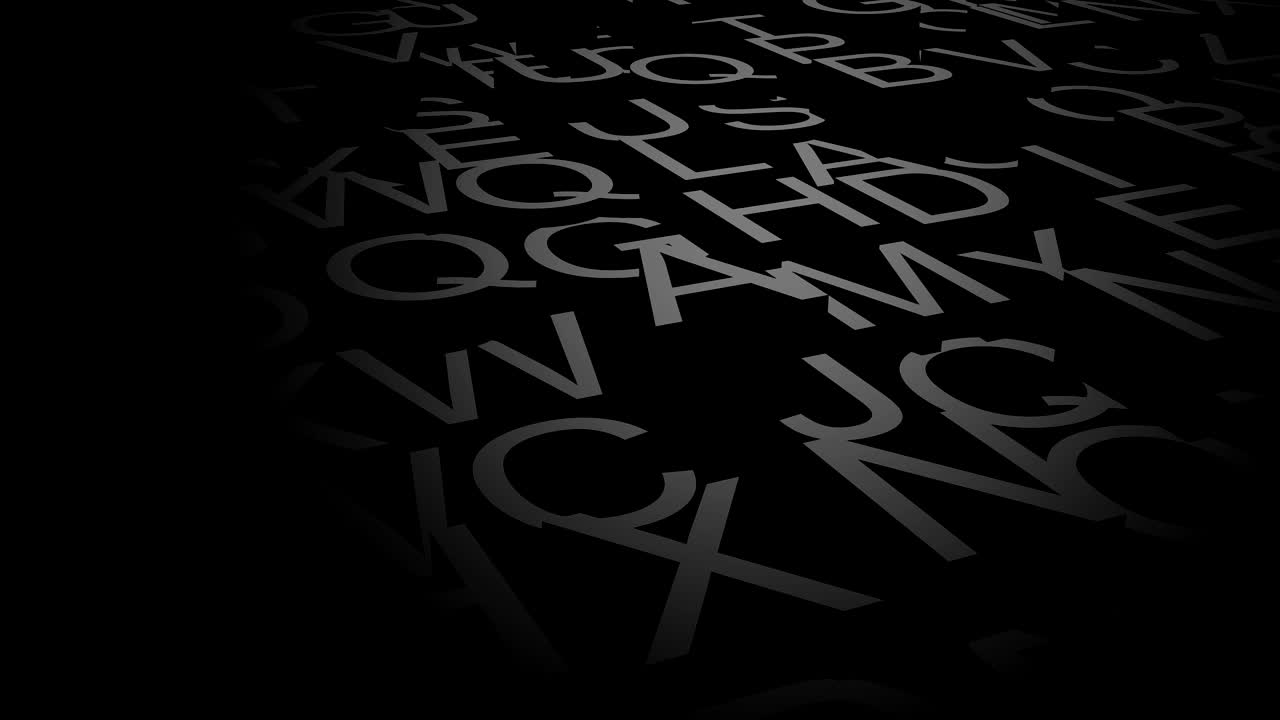 el fondo de las letras