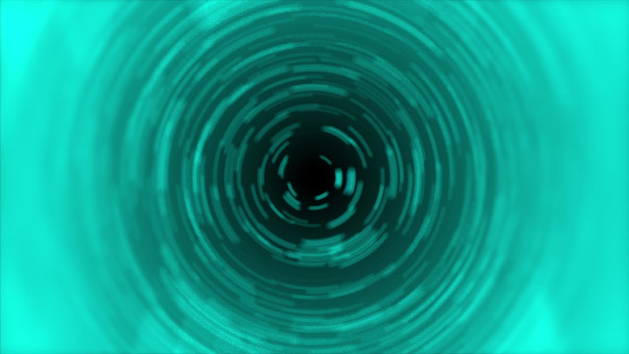 fondo abstracto de círculos verdes concéntricos en el espacio.
