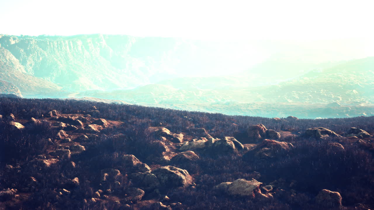 paisaje de montaña rocosa