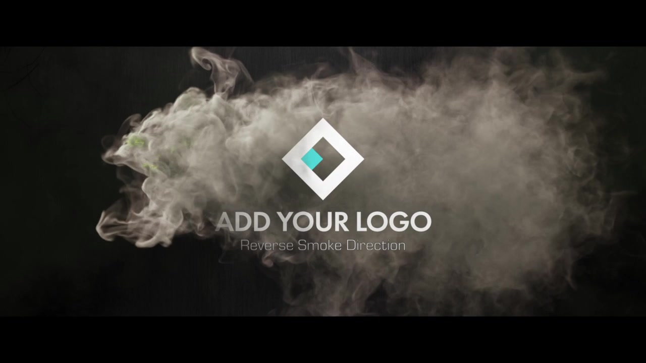 Templat Animasi Pengungkapan Logo Asap Dinamis
