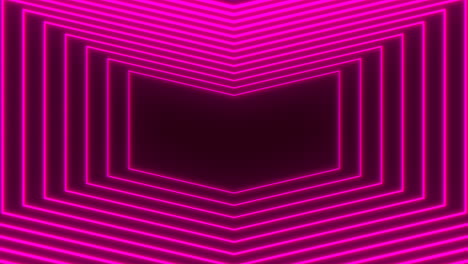 vibrant neon sign with pink border and zigzag pattern