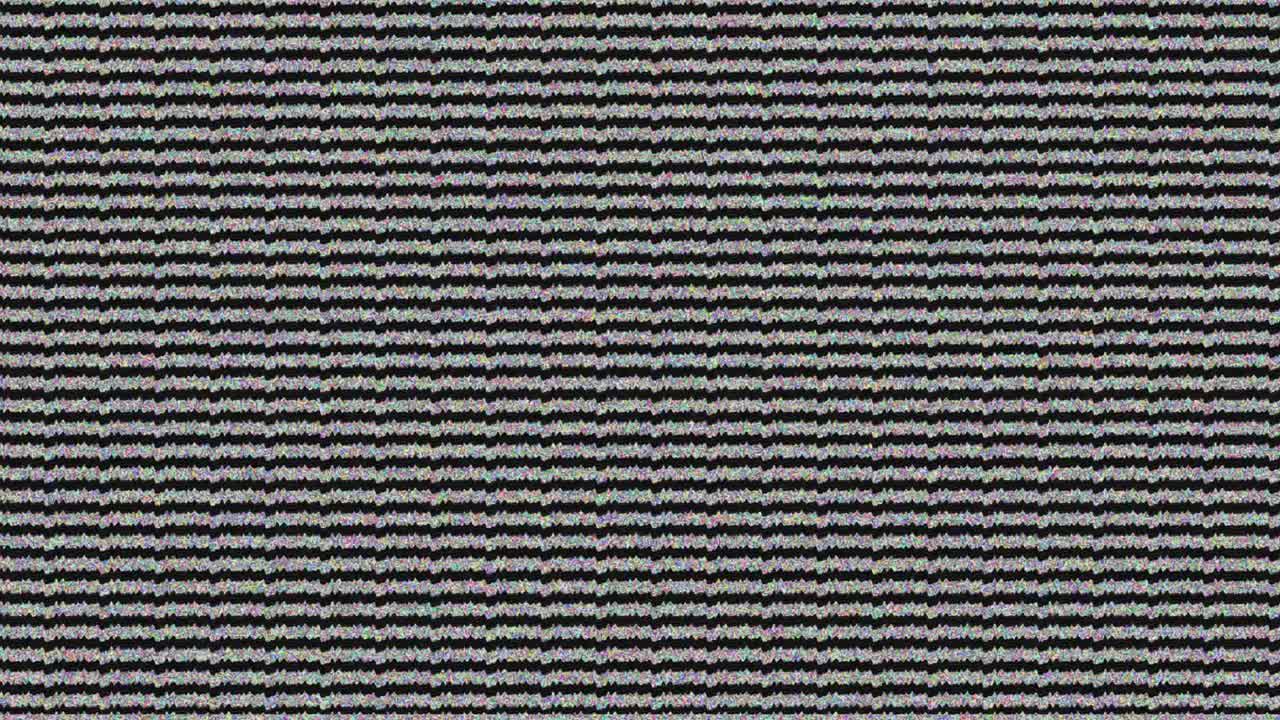 Static noise on a TV screen