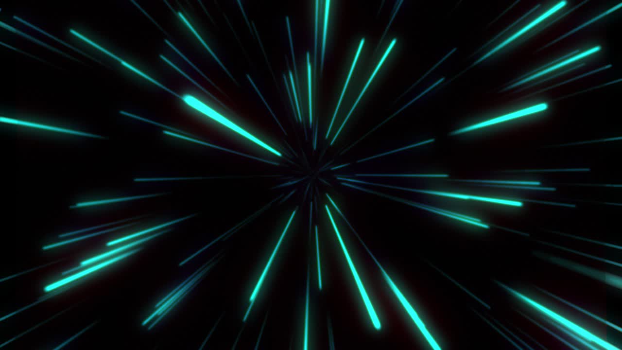 resumen del movimiento de deformación o hiperespacio en el rastro de la estrella azul. movimiento de explosión y expansión