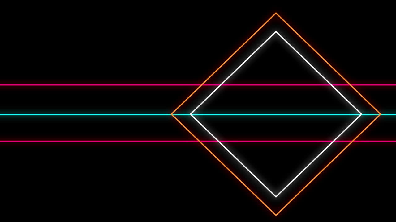 formas geométricas sobre un fondo negro