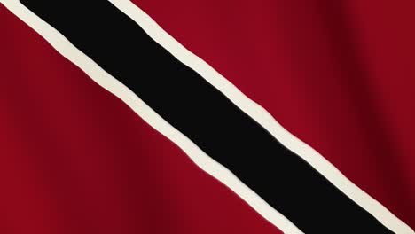 trinidad and tobago flag waving animation. full screen. symbol of the country