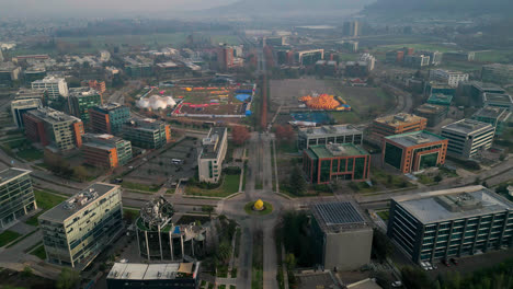 Ciudad-Empresarial-Santiago-De-Chile-Drone-View