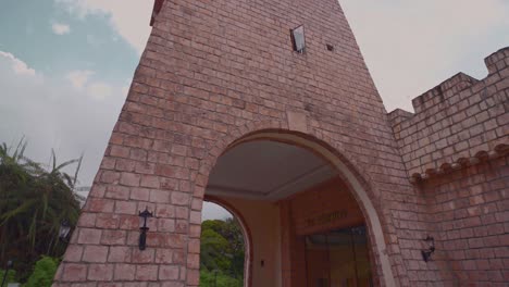 majestic stone castle tower