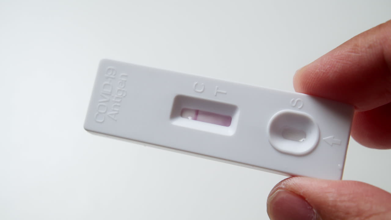 Waiting for the result of the Rapid Antigen Test Kit for possible infection of the Coronavirus Covid-19 virus