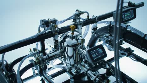 exploring advanced mechanical engineering: a detailed view of intricate fluid mechanics and precision instruments in high-tech systems