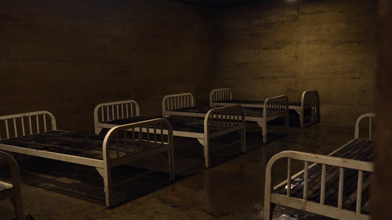 Military hospital cave Vietnam war best kept secret bed frames room historical landmark