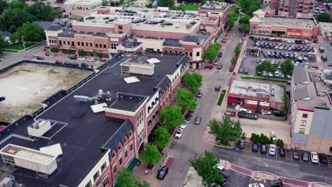 amazing naperville illinois usa downtown aerial