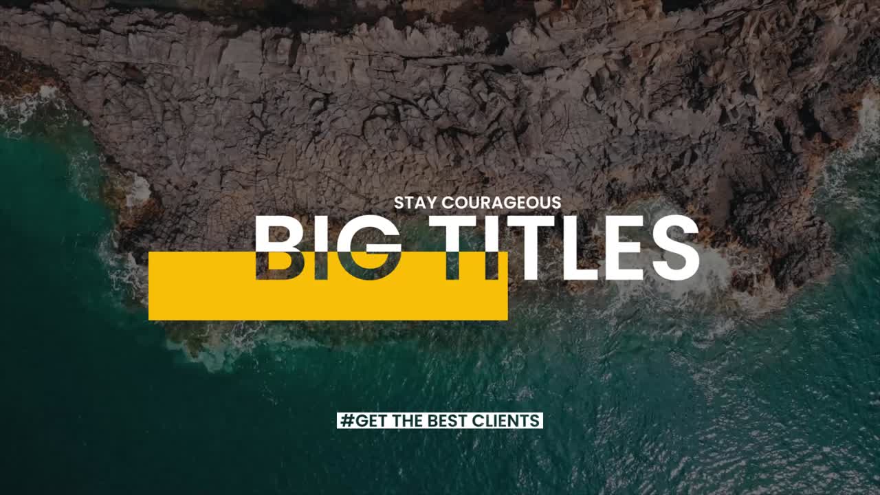 Yellow Corporate Titles 08 Yellow Corporate Titles Adobe After Effects 2022 Resolution 3840×2160