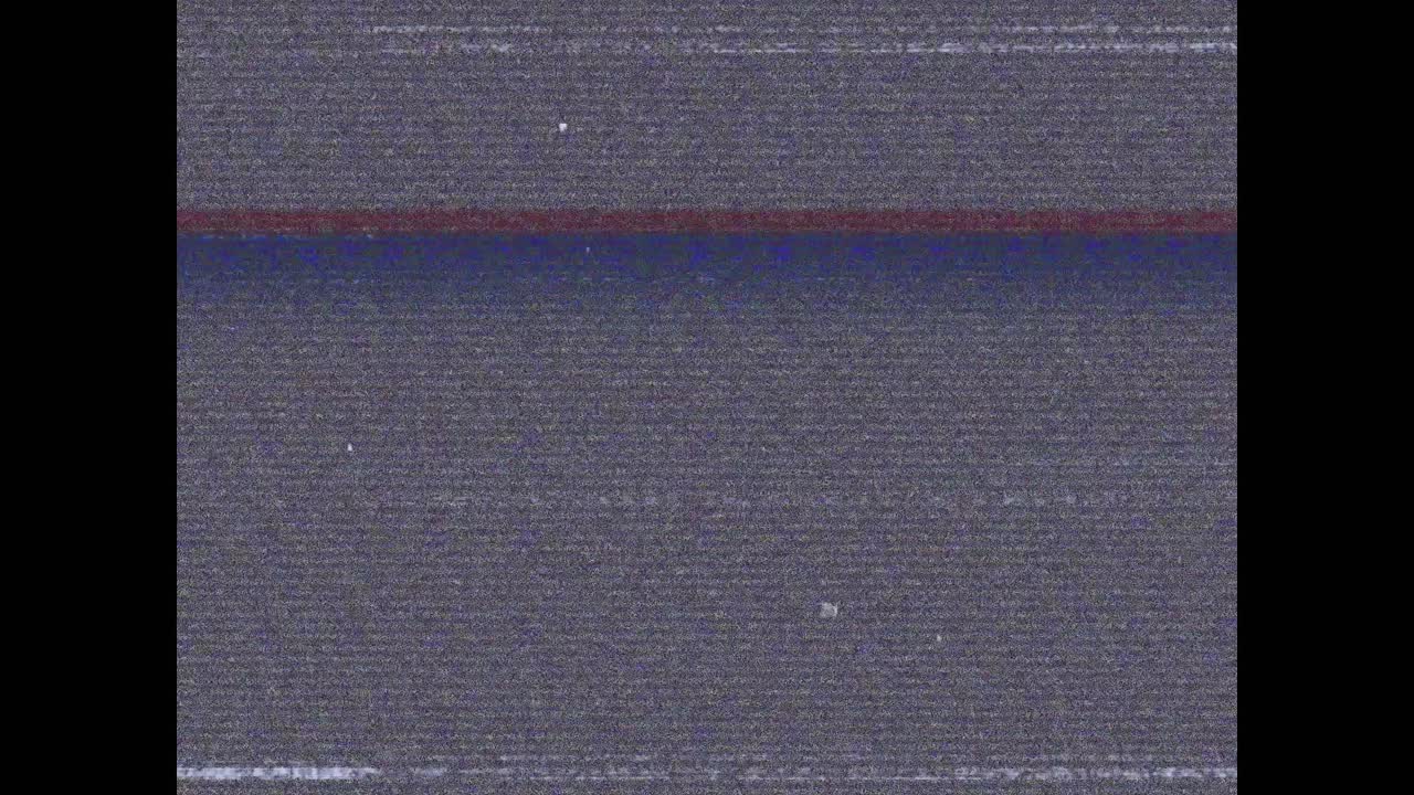 animación de la interfaz digital en pantalla con líneas y fallas