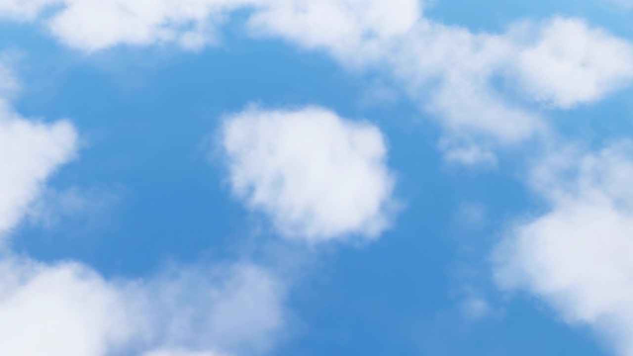 Soft daylight sky scene with scattered cumulus clouds, wide cerulean center, gentle contrast, natural calm mood, and plenty of open space for clean outdoor compositions, with sky, cloud, blue, white