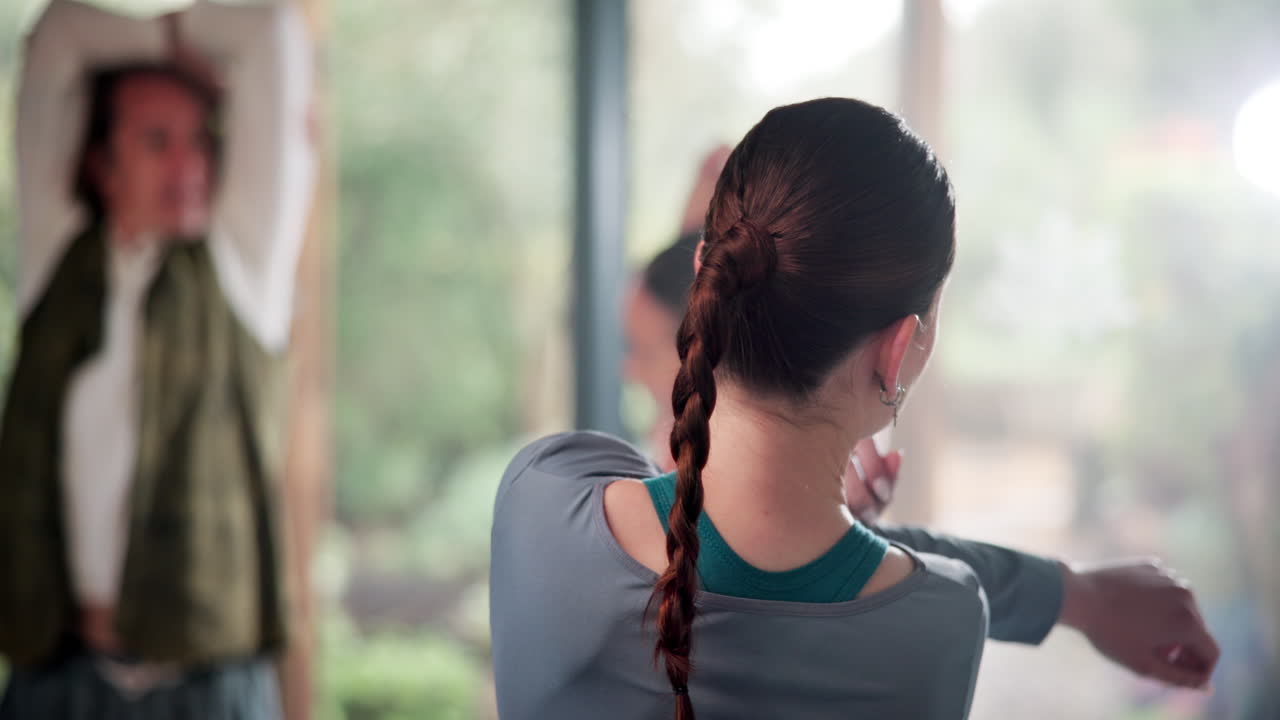 스트레칭하는 사람들