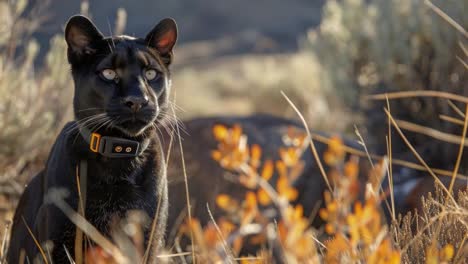 black panther in the wild