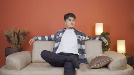 행복하고 평화로운 사람.