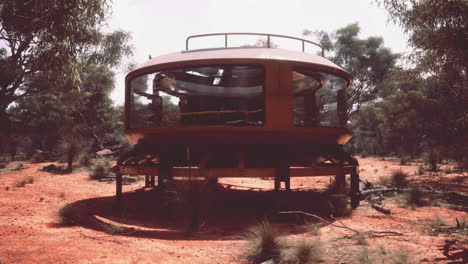 futuristic dome structure in a desert landscape