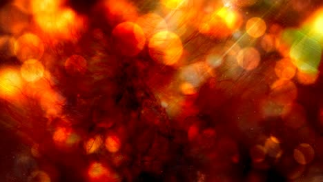 luces de brillo naranja ambientales con bokeh cálido en el fluido de la lámpara de lava - animación de fondo de movimiento de bucle sin costuras de 4k