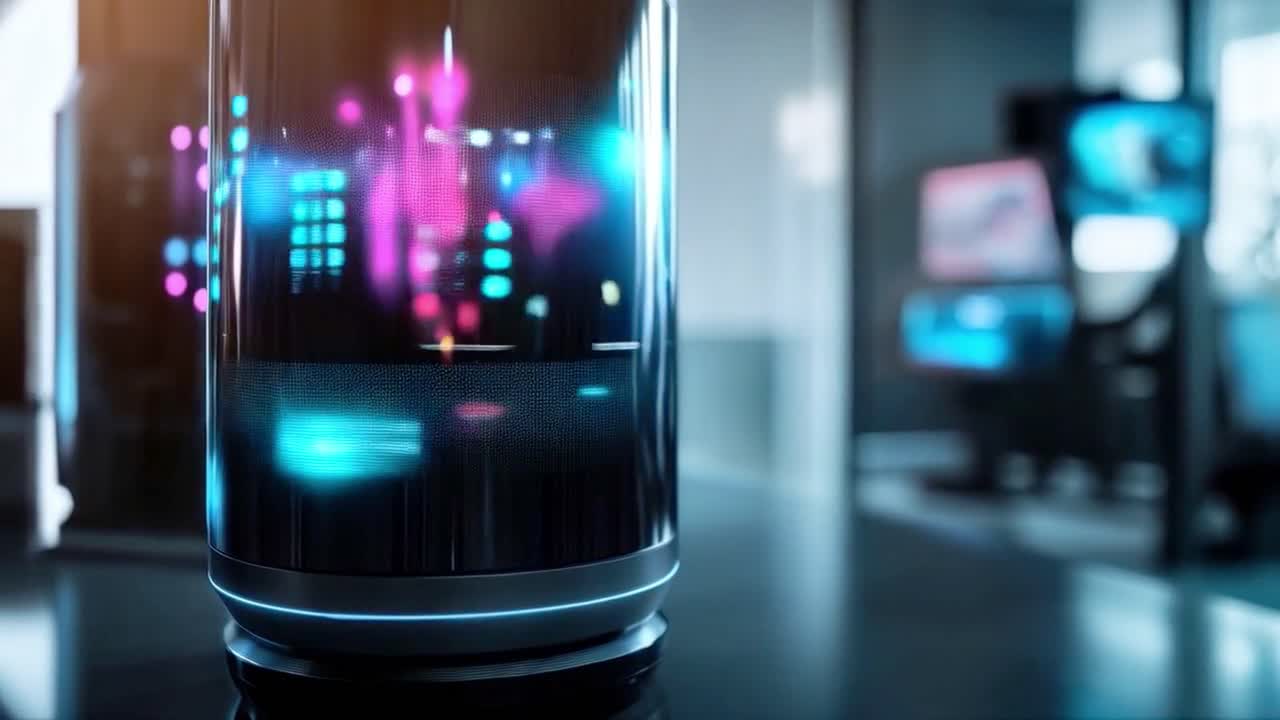 Smart speaker with digital display