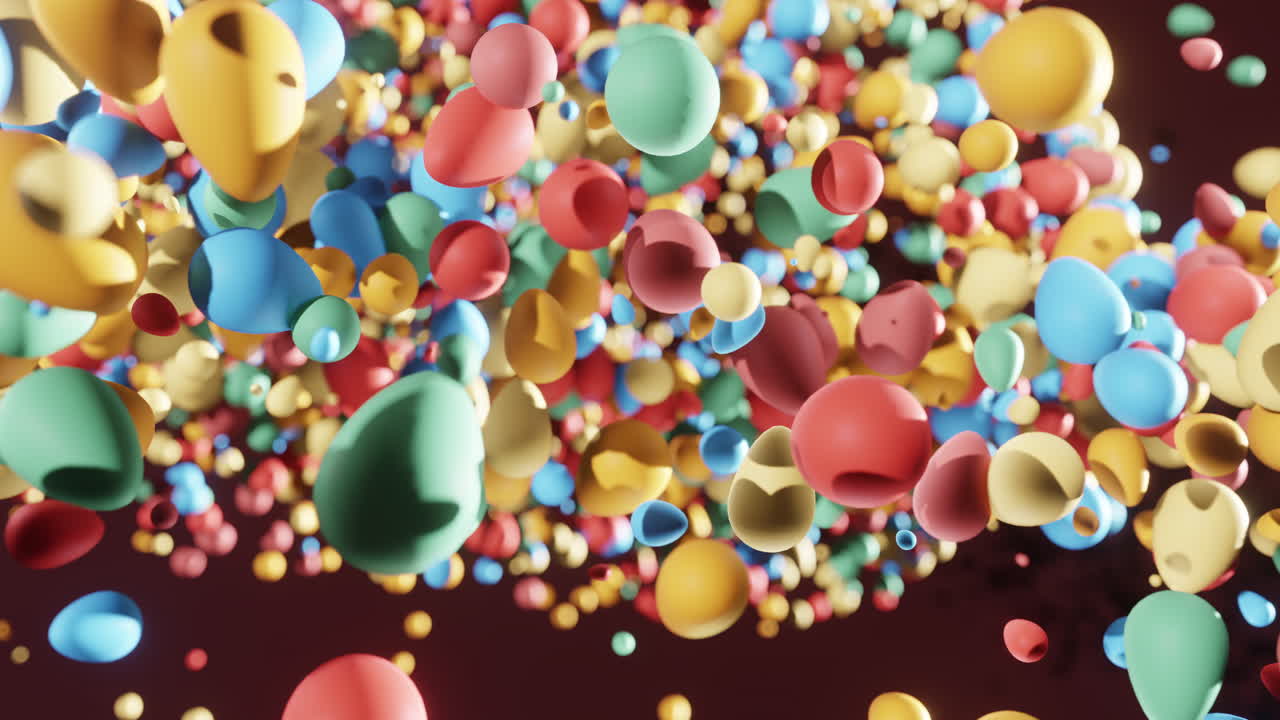 Colorful Abstract Easter Eggs